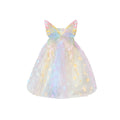 Girls' dress  summer butterfly sequin chic birthday party princess dress little girl rainbow dress