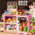 Kids' pretend play toy - realistic coffee & cash register set - convenience store water dispenser - educational supermarket playset - birthday gift for boys & girls