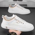 Men's shoes: 2025 spring collection - breathable white sneakers, athletic casual skate shoes, trendy ins style, student footwear