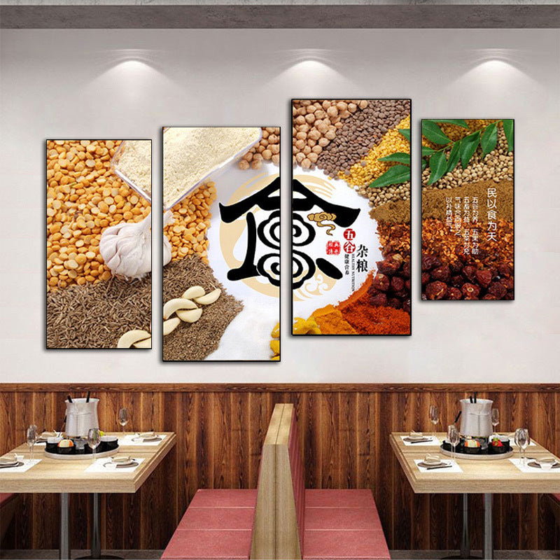 Hotel wall decoration painting Sichuan cuisine Hunan restaurant fast food restaurant box mural restaurant catering hot pot restaurant room painting