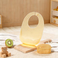 Baby eating ultra-thin silicone bib platinum waterproof silicone 3dstereo baby food rice bib light and thin bib