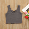 Children's fashion: european & american style baby & toddler girls' tank tops, summer short-sleeve tops, girls' vest, short style, class a