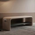 Italian normcore shoe changing stool modern accessible luxury soft bag bench black leather entrance stool for home entrance shoe stool