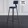 Second generation black chair + blue velvet 75cm