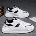 Men's winter trendy versatile low-top casual sneakers student sports thick-soled height-increasing white trendy shoes popular shoes