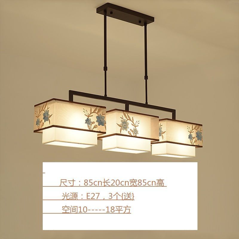 Restaurant chandelier three-head dining table lamp creative stylish tea room lamp modern casualchinoiserie zen bar lamp