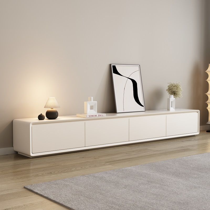 Coffee table TV cabinet floor simple modern router Nordic bedroom living room TV cabinet back hollow threading hole
