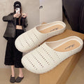 2026 new hollow-out mule sandals for women - summer french style, unique, beautiful, versatile, breathable, perfect for vacation and beach