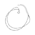 jewelry: minimalist, fresh & chic square sequin double-layer bracelet - elegant, unique, and designer-inspired