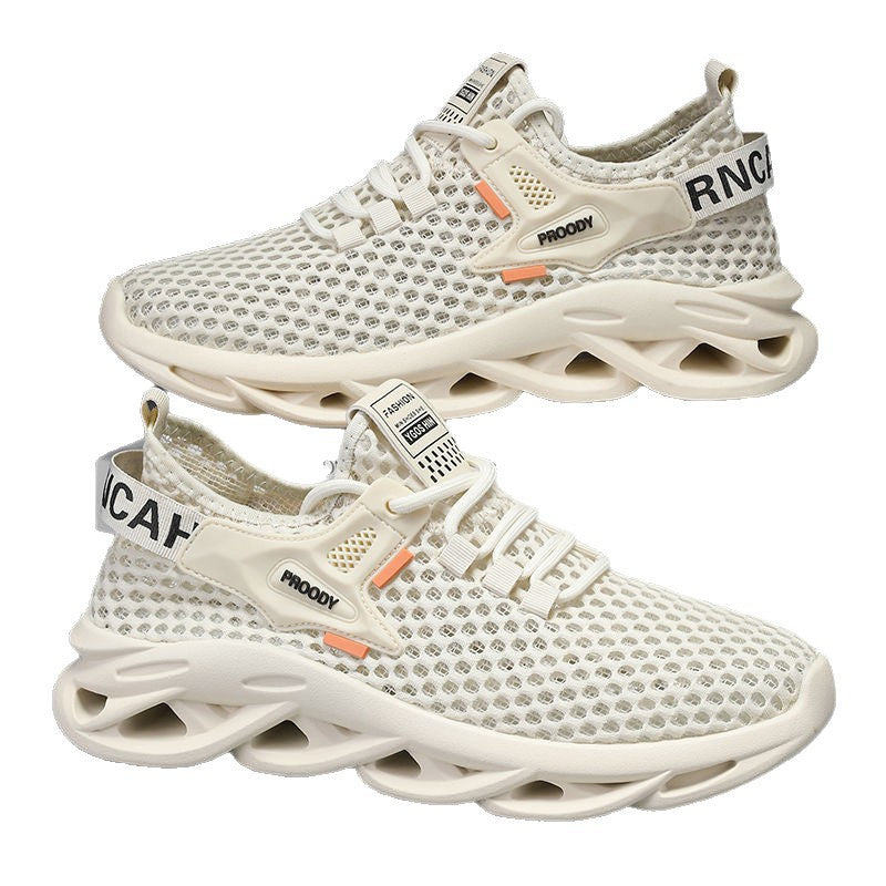 2026 spring new arrival: men's trendy lace-up running shoes - breathable low-top mesh sneakers for everyday wear