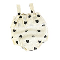 Baby clothes summer thin sleeveless suspender jumpsuit newborn super cute little heart cute bag butt clothes
