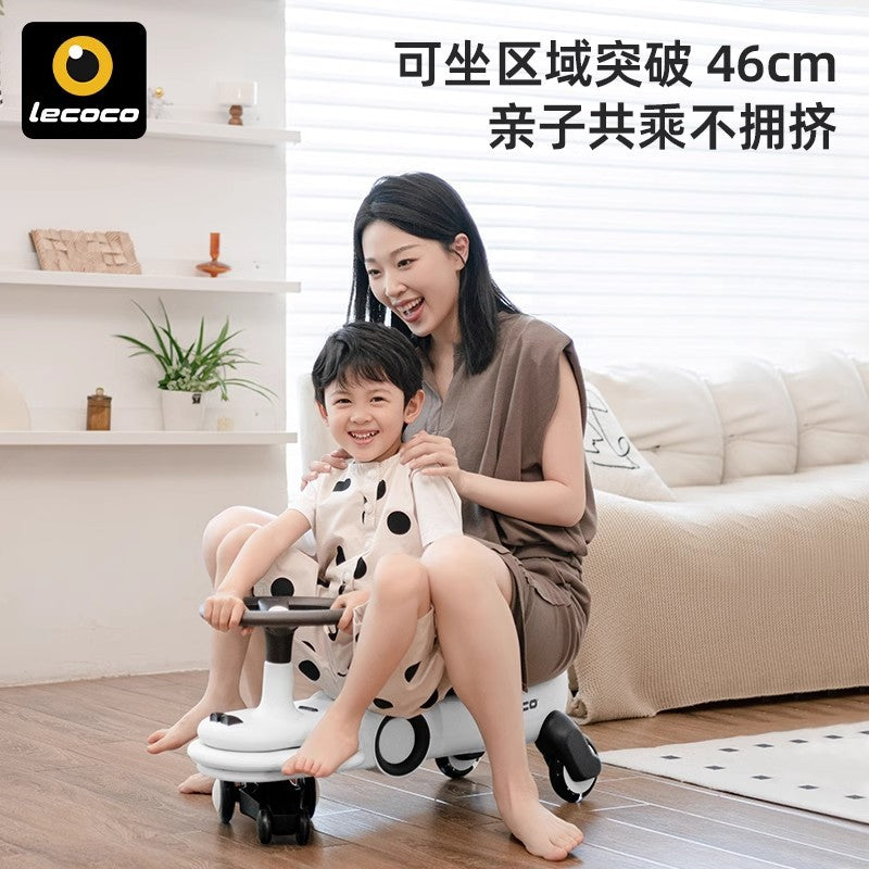 Leka twist car new 1-3 year old stroller silent universal wheel anti-rollover baby yo car children twist car