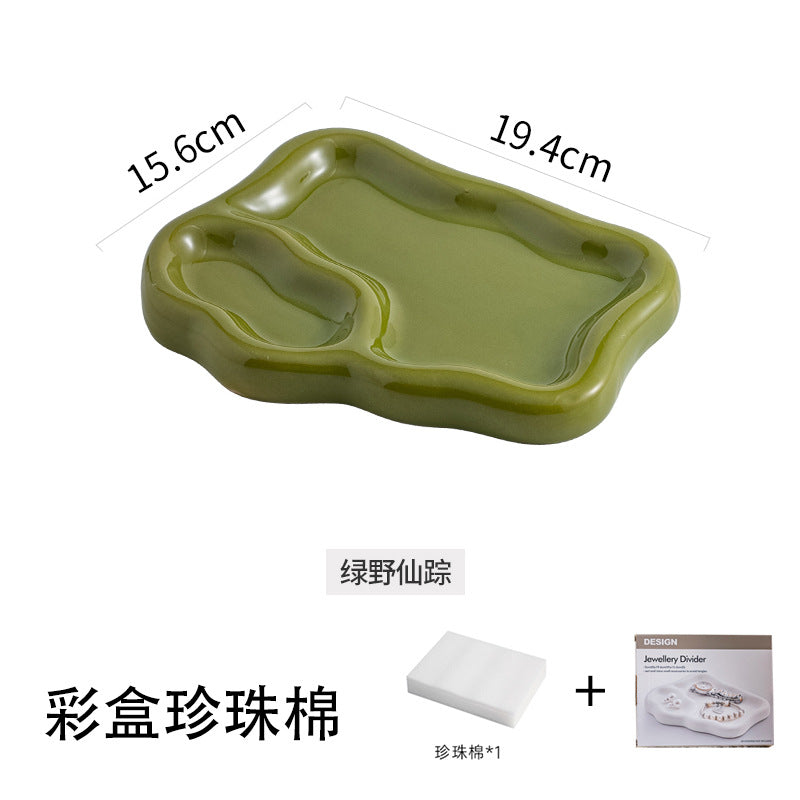 Insaccessible luxury desktop jewelry storage display tray popular photo props good-looking stylish tray storage tray