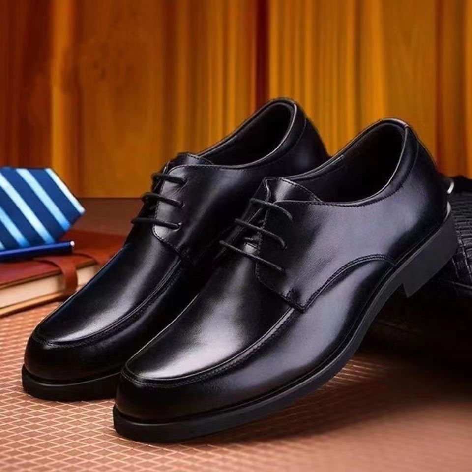 Men's leather shoes - soft leather, soft sole - business casual, work, security, dad shoes - wholesale & dropshipping available