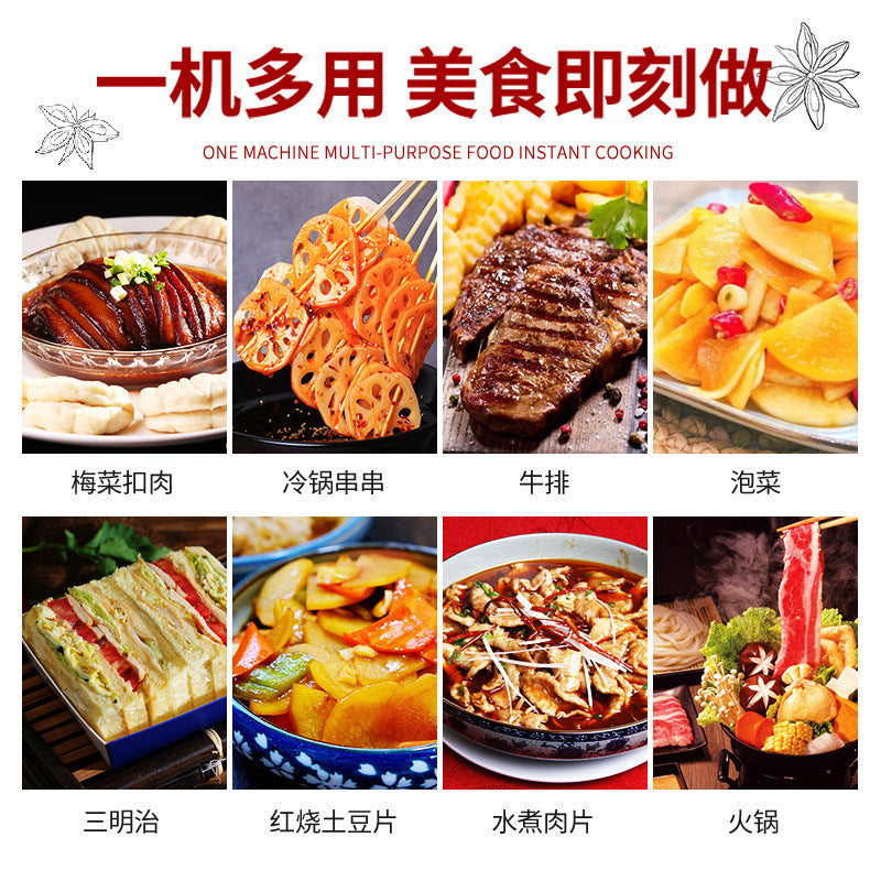 Commercial slicer fully automatic beef and mutton roll meat slicer multi-functional electric fat beef fresh meat planer