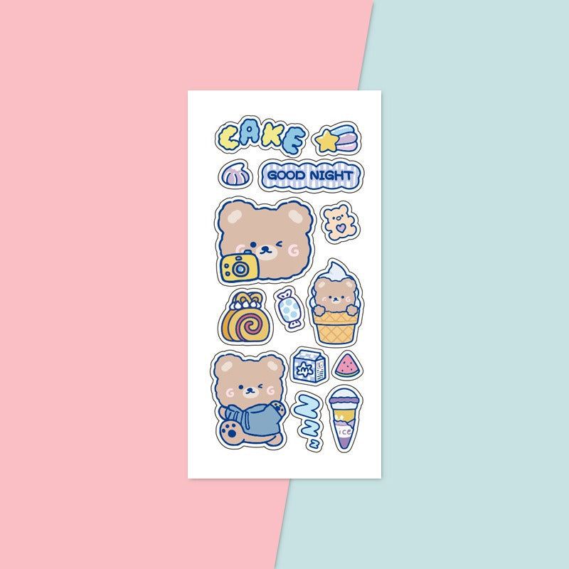 Cute stickers - korean style cartoon ins stickers for kids, journaling, book cover sealing, scrapbooking, and goo card decoration