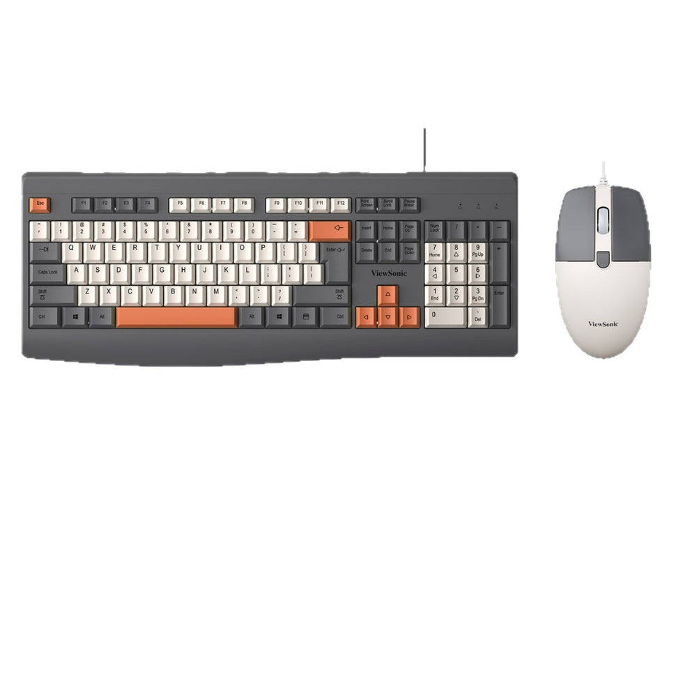 Viewsonic cu2600 wired office business keyboard and mouse suit desktop computer fashion keyboard and mouse