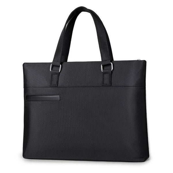 Yishan Business Men's Briefcase Printed Logo Government Meeting A4 Portable Document Bag File Bag Waterproof Oxford Cloth