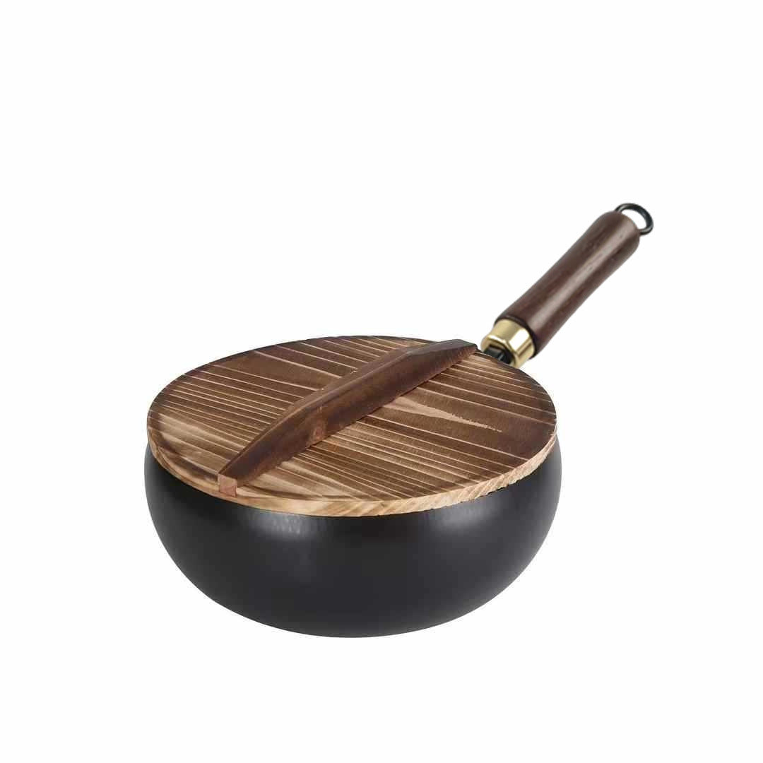 Cross-border explosion Mini small iron pan Small wok Household wok Uncoated pan Ancient belly pan