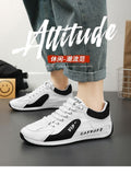 Men's agnes shoes 2025 spring new arrival versatile slip-on loafers men's trendy chunky sole athletic casual sneakers