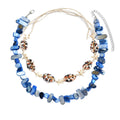 Beaded necklace wholesale european and american cross-border irregular gravel necklace multi-layered wind ocean shell starfish necklace