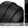 Belt without head genuine leather men automatic buckle pin buckle headless belt first layer pure cowhide buckleless trouser belt strip new arrival