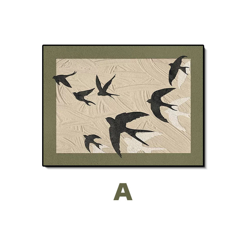 French medieval style meter box decorative painting niche art switch box decoration blocking retro distribution box hanging painting