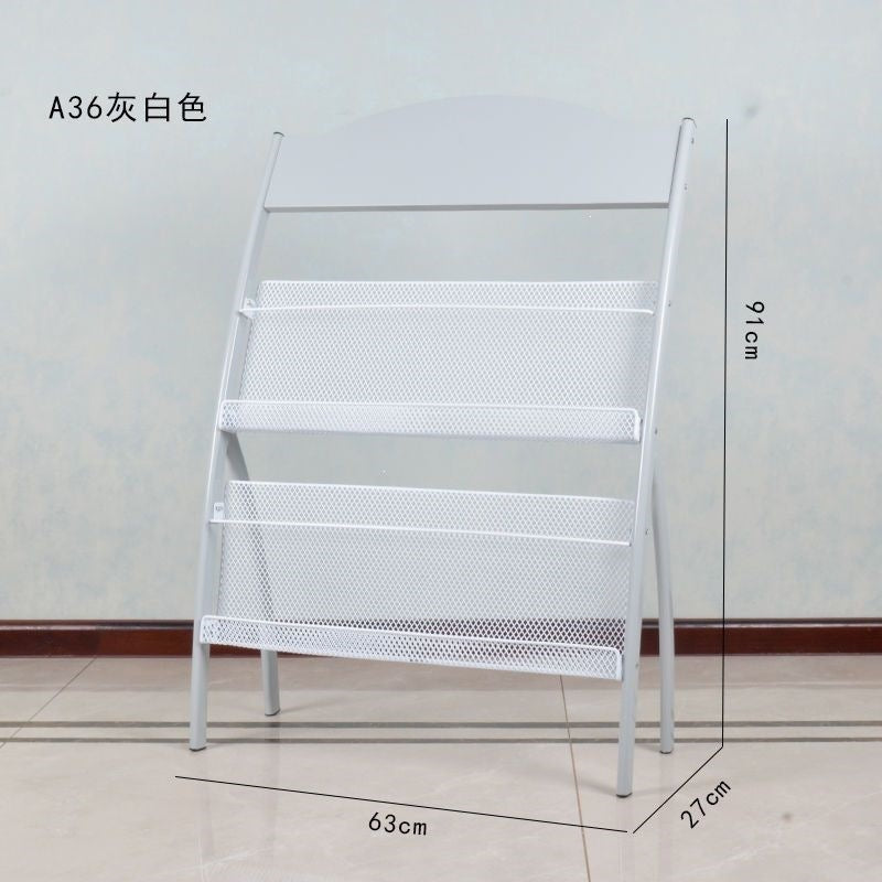 Floor magazine rack, newspaper rack, book rack, display rack, promotional material rack, single page rack, storage rack