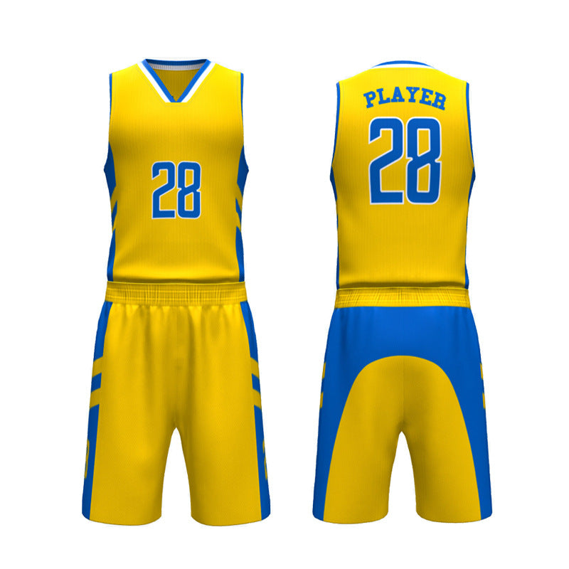 Adult game training jersey sports basketball jersey heat transfer quick drying jersey basketball jersey set custom printing