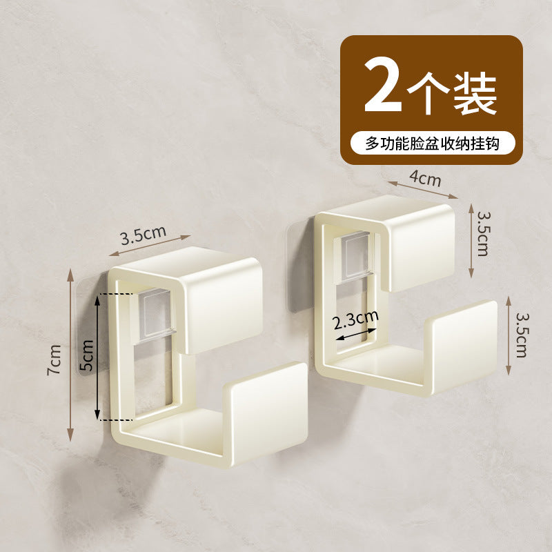 Washbasin hook No punching toilet Basin storage rack Baby baby bath tub Bathroom hanging basin artifact