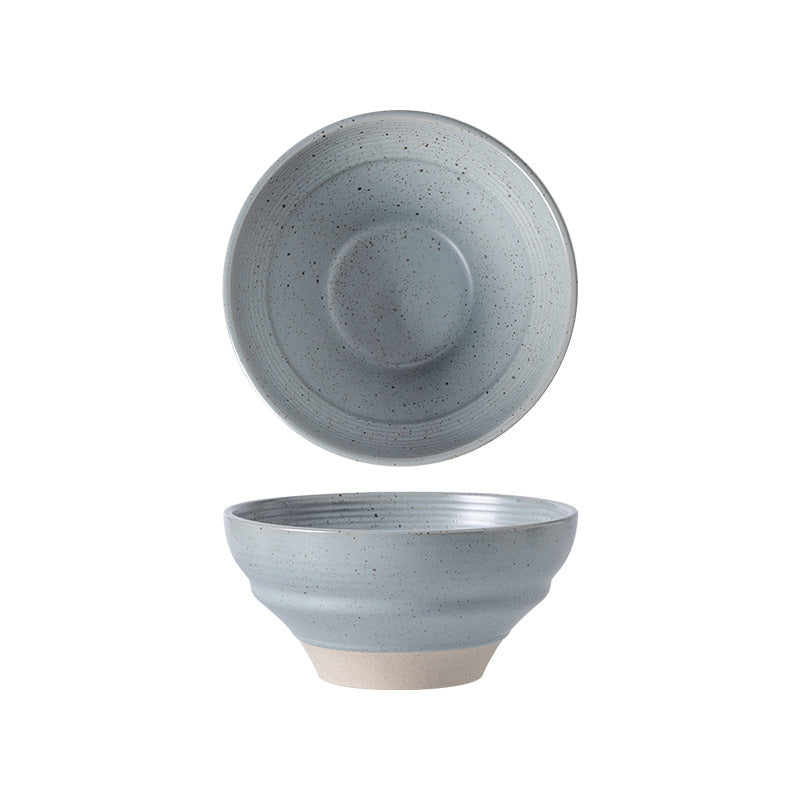 Japanese-style stoneware rice bowl ceramic soup bowl unique creative tableware household dinner bowl retro dessert & salad bowl