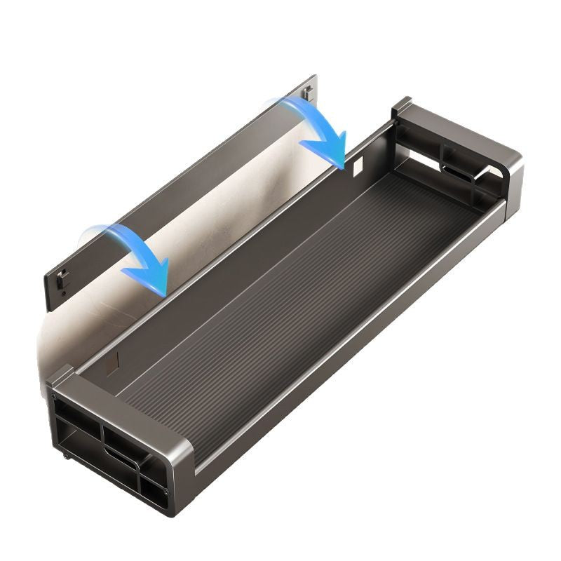 Wholesale Factory Direct Sales Thickened Profile Toilet Shelf Space Aluminum Bathroom Cosmetics Storage Rack No Punching