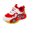 spring new arrival: kids' fashion tech light-up sneakers - boys' leather soft sole running shoes with led lights