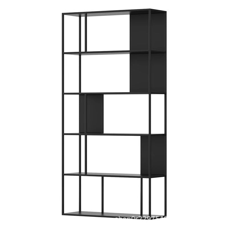 American wrought iron partition shelf bookshelf floor-to-ceiling multi-layer storage design is suitable for living rooms and offices