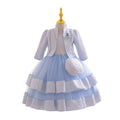 New three-piece children's formal dress set, featuring a beaded floral princess gown, perfect for little girls' piano recitals and flower girl outfits
