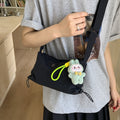 Women's casual crossbody bag - 2026 spring/summer new arrival - wide strap versatile canvas bag - large capacity commuter shoulder bag