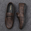 High-end formal summer soft-soled business casual waterproof lightweight leather men's loafers, men's platform breathable shoes