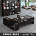 Black walnut desktop + black walnut cabinet [deepened side cabinet]