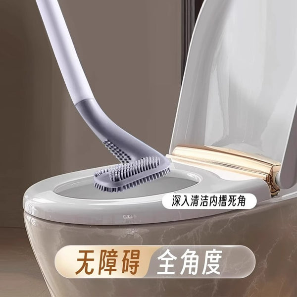 Golf toilet brush household no dead ends 2024 new silicone wall-mounted bathroom special brush artifact