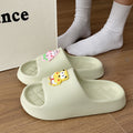 Cartoon eva non-slip slippers for women summer ins indoor home bathroom thick sole shit feeling outwear couple sandals for men