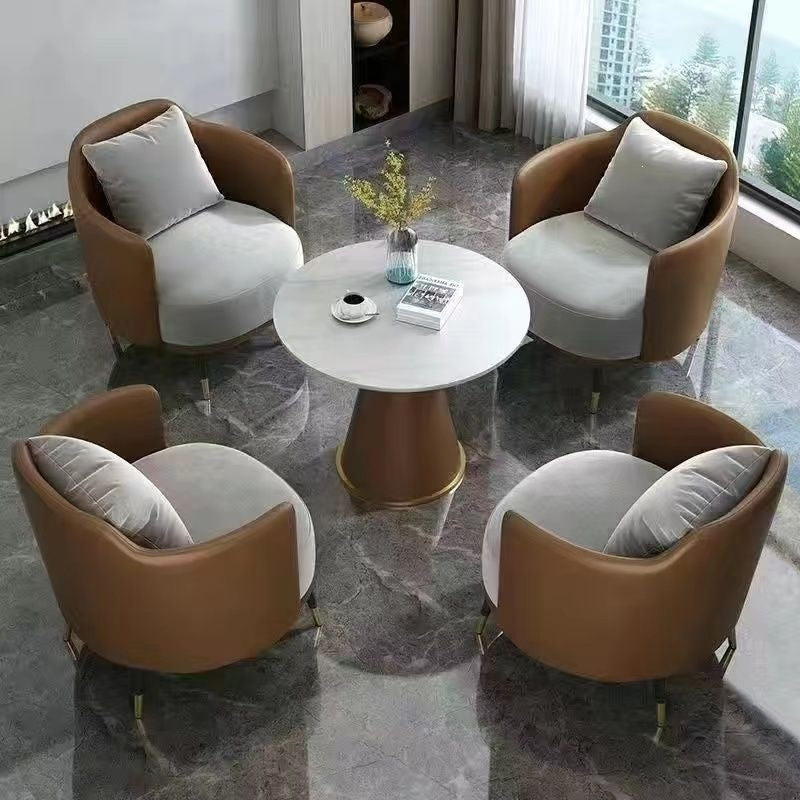 Hotel table and chair combination sales office reception table and chair shopping mall beauty salon casual single sofa coffee table combination