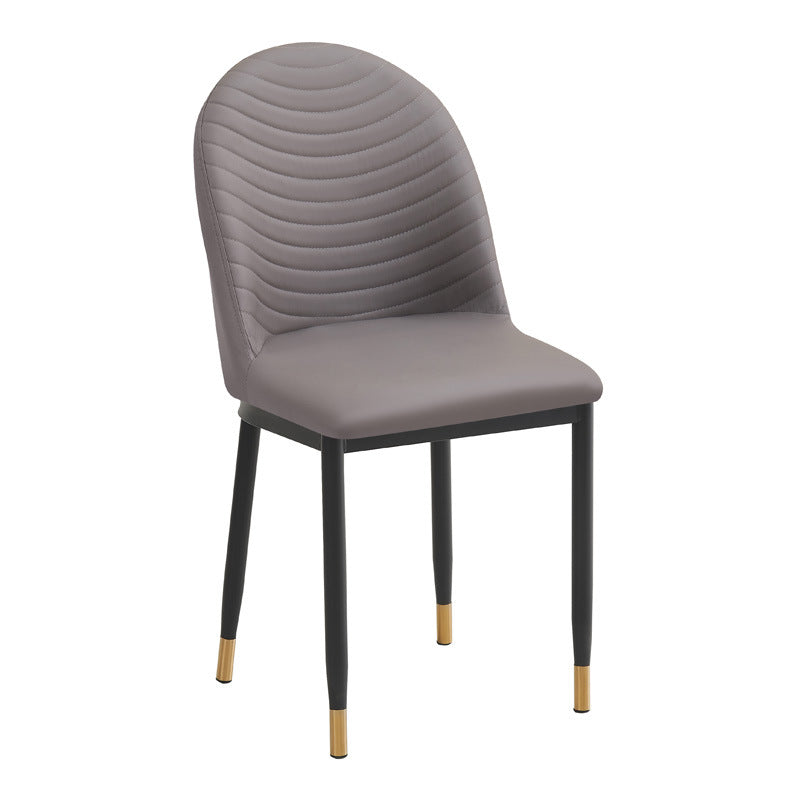 Accessible luxury dining chair commercial dining table chair leather upholstered stool back chair thickened strong caterpillar dining chair