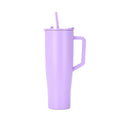 Amazon 40oz large capacity handle ice cup 304 stainless steel vacuum insulated cup outdoor car cup