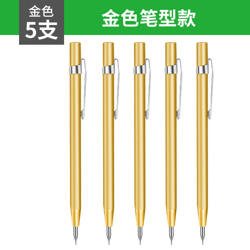 Tile marking needle alloy steel metal marking pen steel needle fitter pointed needle drawing line marker pen needle flying needle tool