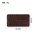 hot-selling number & letter chocolate silicone mold fondant mold - home diy baking dessert cookie mold