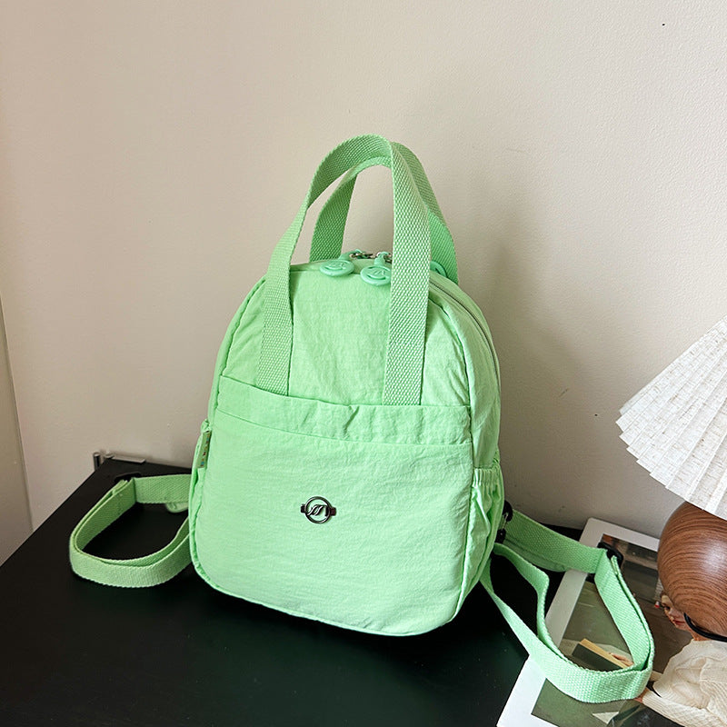 Cross-border casual versatile simple small backpack 2025 new travel backpack lightweight chest back double shoulder dual-purpose bag women