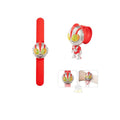 Superhero kids transforming watch toy - light-up baby boy transformer electronic cartoon snap-on watch toy