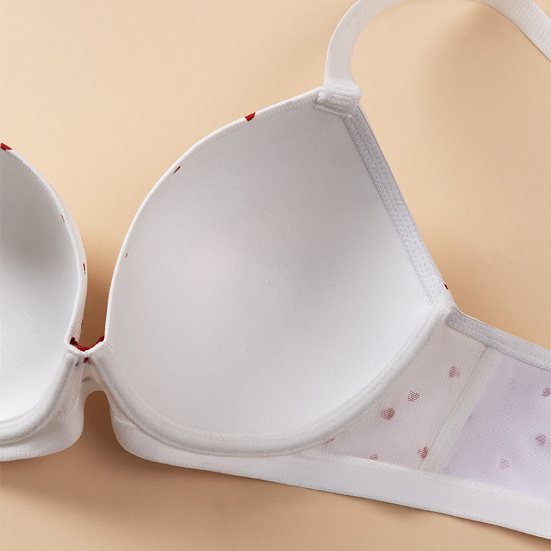exclusive plus sizefashion bra underwire push-up push-up adjustable anti-sagging bra plus sizemm deep v bra