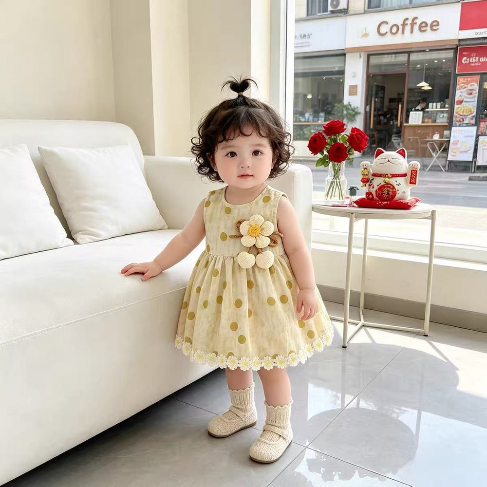Summer romper dress newborn baby clothes baby girl bodysuit full month hundred days celebration outfit first birthday gift crawling suit