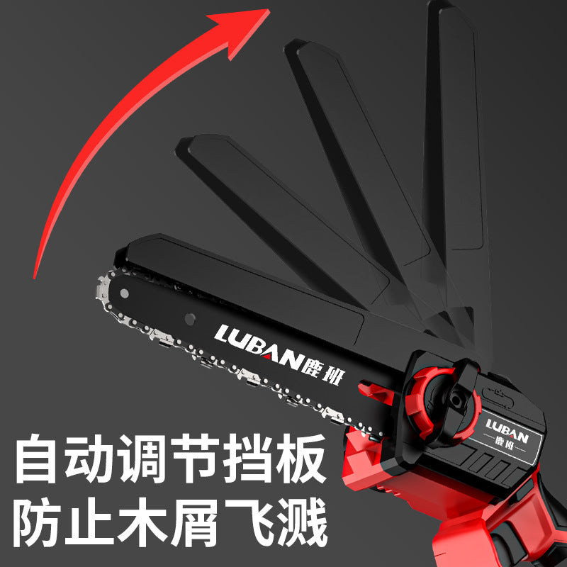 Brushless Lithium Electric Saw Portable Logging Pruning Saw Rechargeable Household Electric Chainsaw Mini Saw Cross-border Wholesale